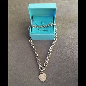 Tiffany & Co. 925 Sterling Silver Heart Necklace